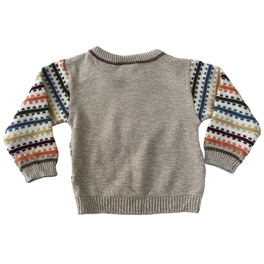 Vintage Dog Graphic Knit Sweater Toddler 3T Cozy Fair Isle Preppy Pullover - Picture 5 of 7